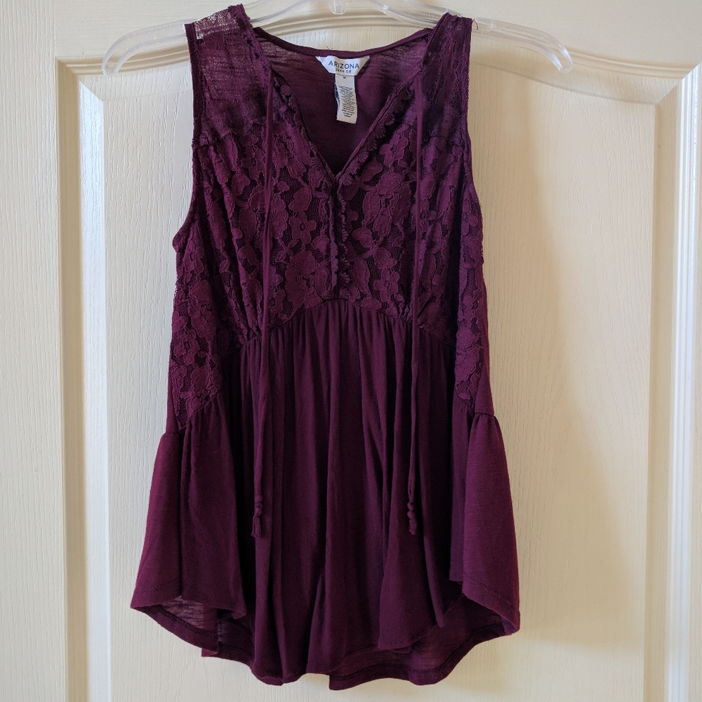 Maroon top